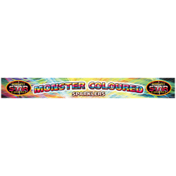 Monster Coloured Sparkler 4pce D/Box 14 Monster Coloured Sparkler 4pce D/Box 14