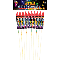 Star Chaser Rocket Pack 10pce Star Chaser Rocket Pack 10pce